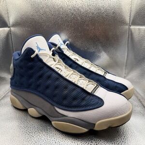 Size 10.5 Air‎ Jordan 13 Retro Mid Flint French Blue Mens Sneakers 414571-404